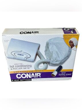 Conair Soft Bonnet Hair Dryer SB1XR 2011 Purse Shaped Case 4 Heat Settings